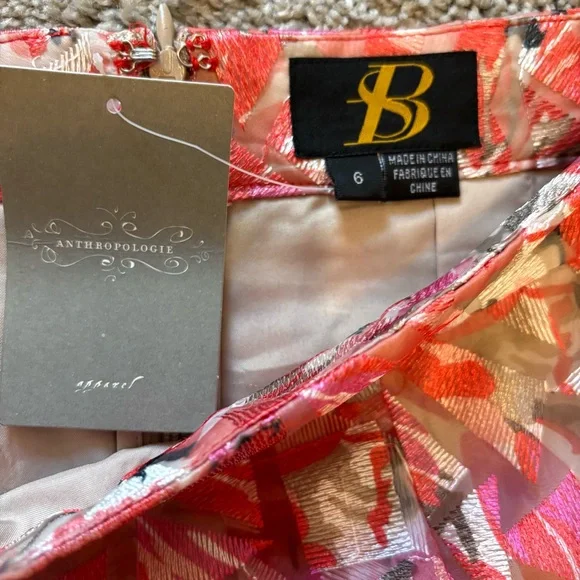 NWT Anthropologie Sachin + Babi Strawberry Hill Tulle Midi Skirt Women’s 6 Event - Picture 6 of 10